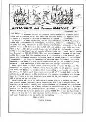 Notiziario del Torneo Masters n. 05